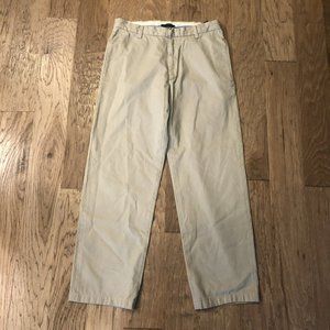 Banana Republic Gavin Chino Slacks Pants 34/34 Men's Khaki Brown Tan